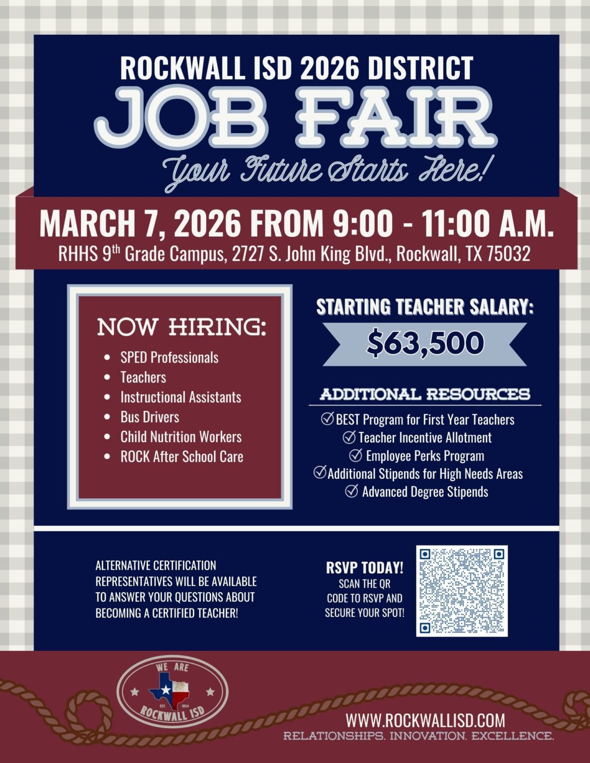 Rockwall ISD to Host 2026 District Job Fair The Rockwall